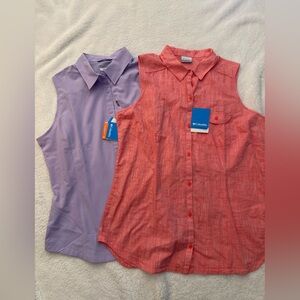 2x Women’s Columbia Button-Up Shirts